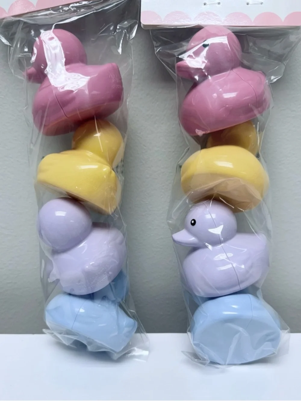 New Target Bullseye Playground Set of 8 Duck Shaped Pastel Containers